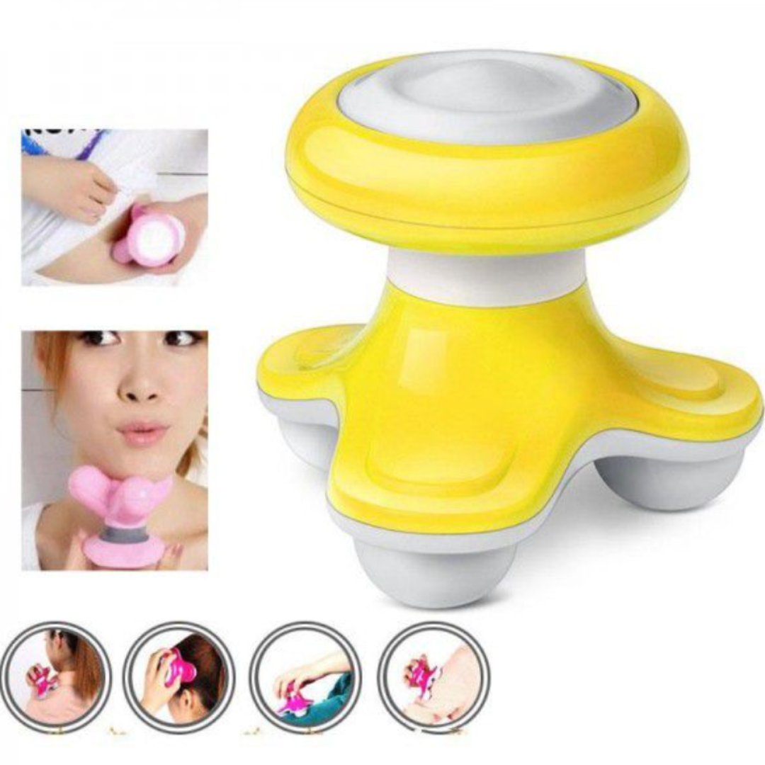 Mini Electric Massager USB Handled Wave Vibrating Triangle Comfort Massager