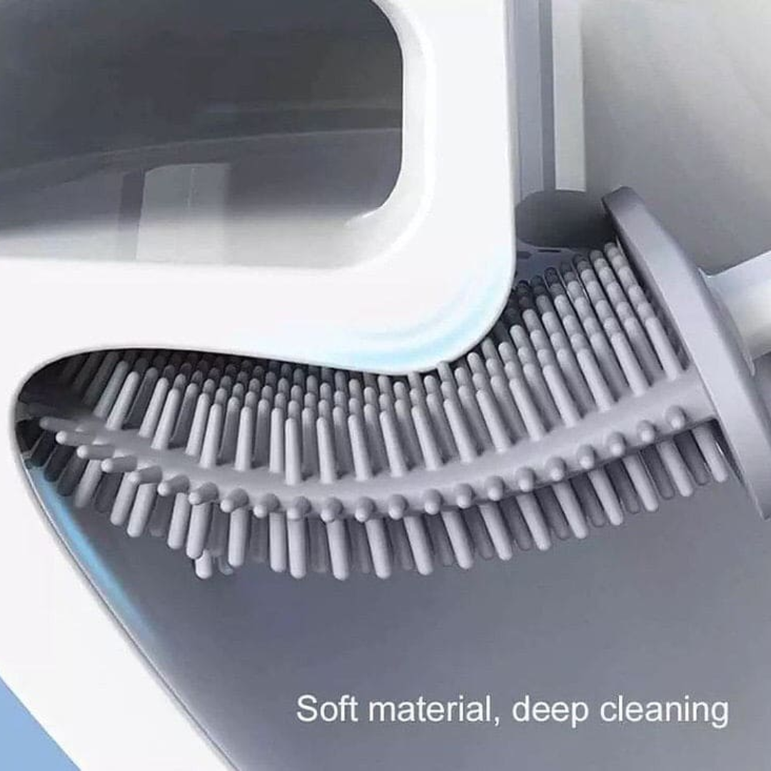 Silicon Toilet Brush With Leak Proof Brush Holder