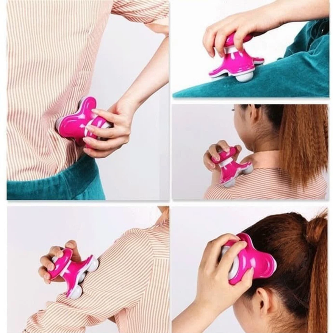 Mini Electric Massager USB Handled Wave Vibrating Triangle Comfort Massager