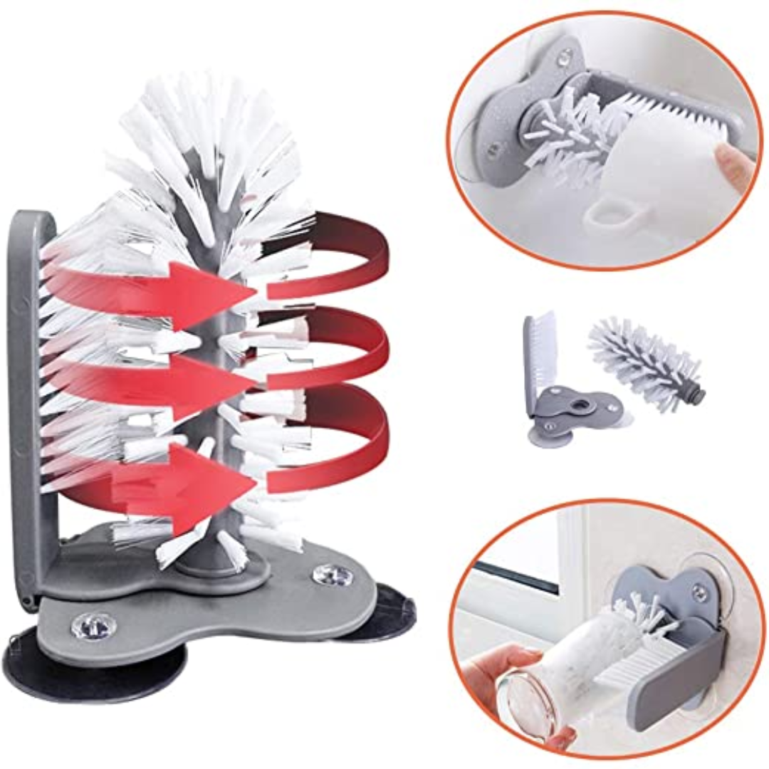 Double Sided Bristle Glass Washer