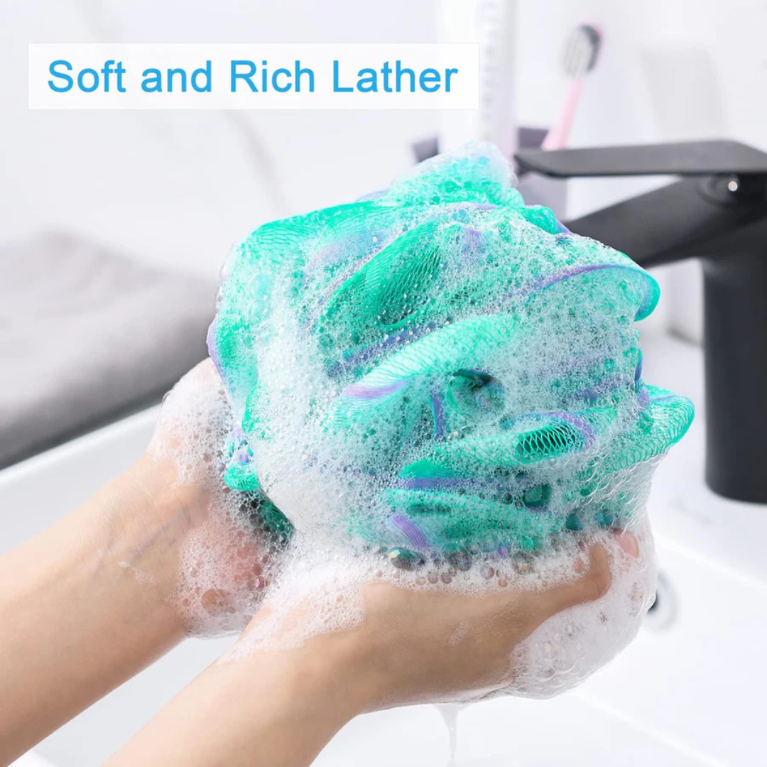 Colorful Bath Shower Loofah Sponge
