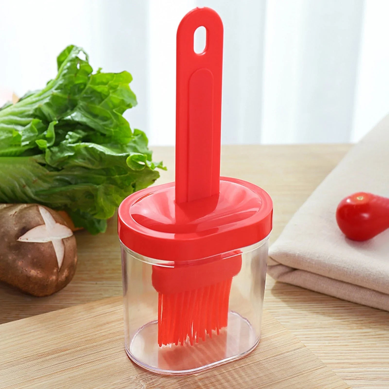 Oil Bottle With Brush - Brandable.PK