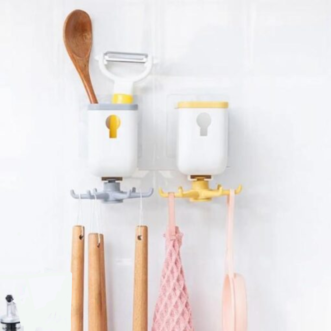 Adhesive Wall Mounted Spinning Hook