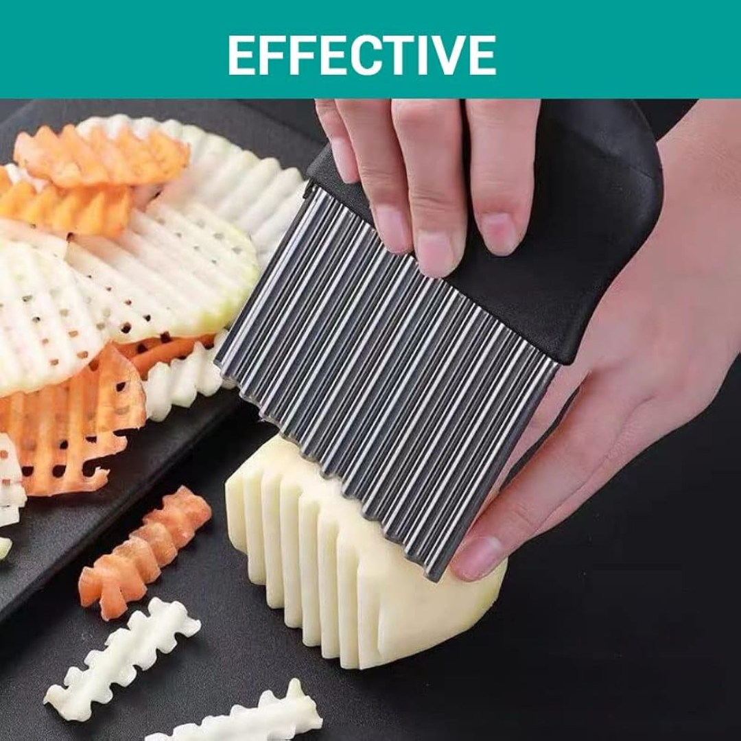 Wavy Potato Cutter For Fruits And Vegetables
