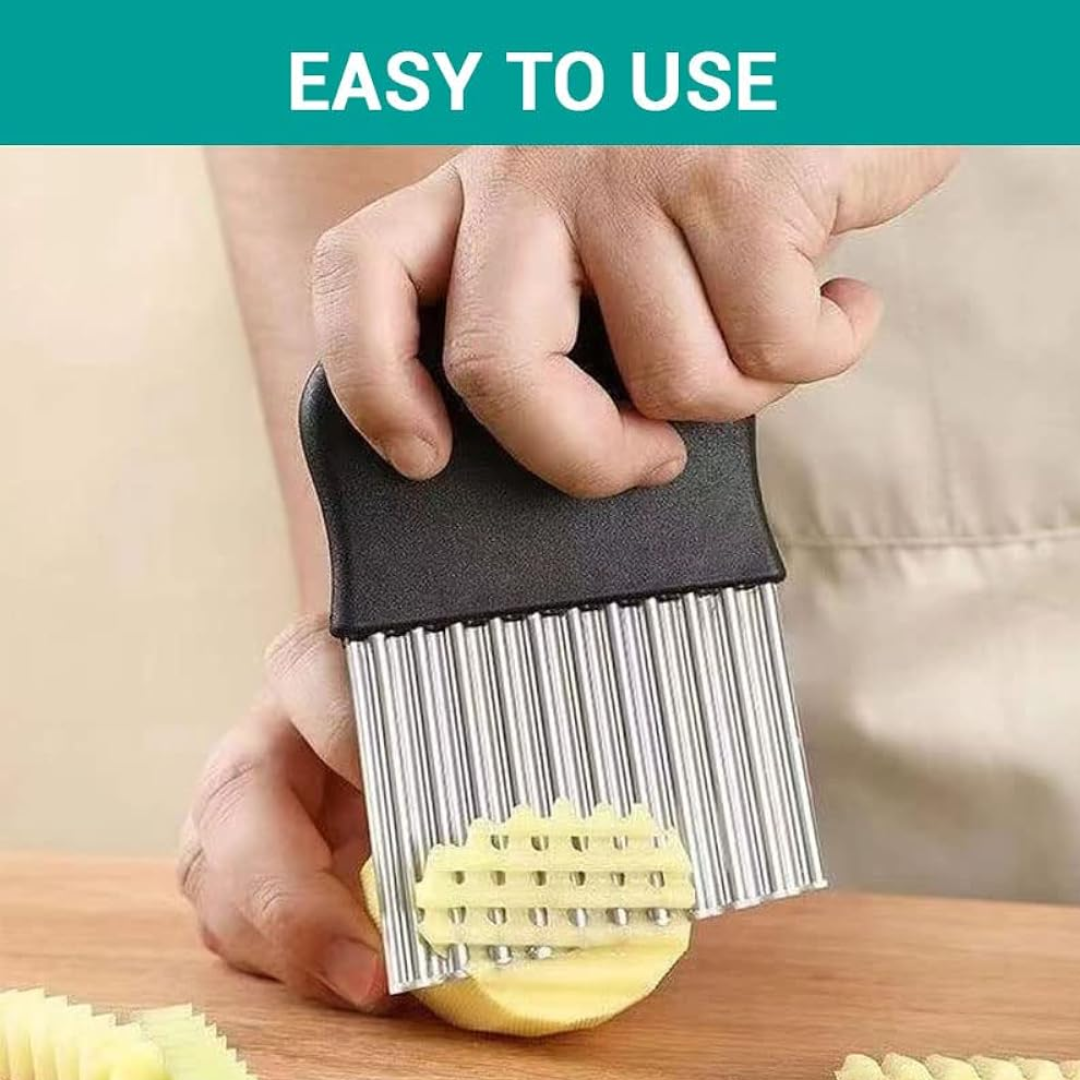 Wavy Potato Cutter For Fruits And Vegetables