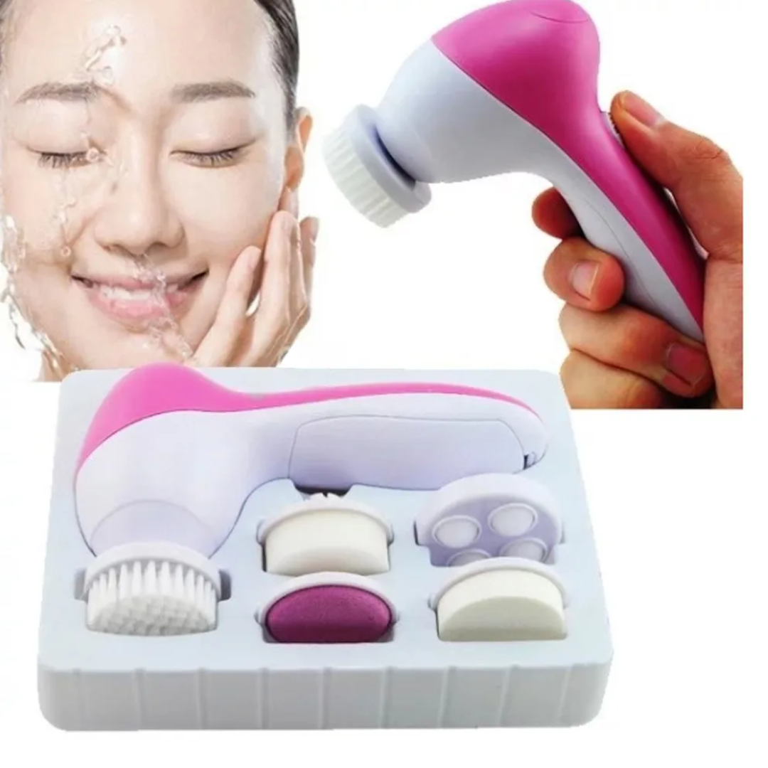 5 In 1 Facial Electric Cleanser Brush Massager