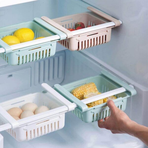 Adjustable Fridge Storage Basket - Brandable.PK