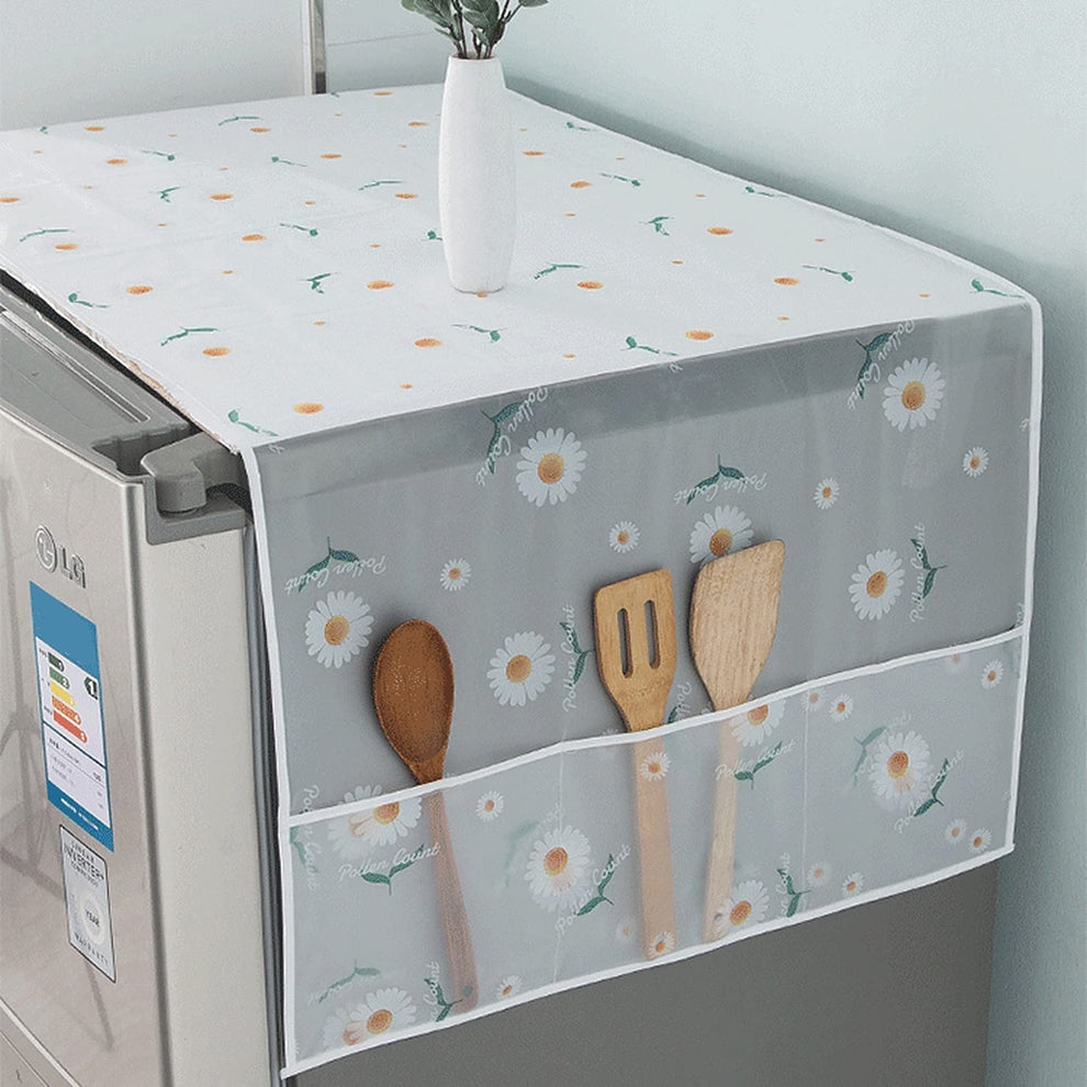 Dust Proof Fridge Cover With Pockets - Brandable.PK