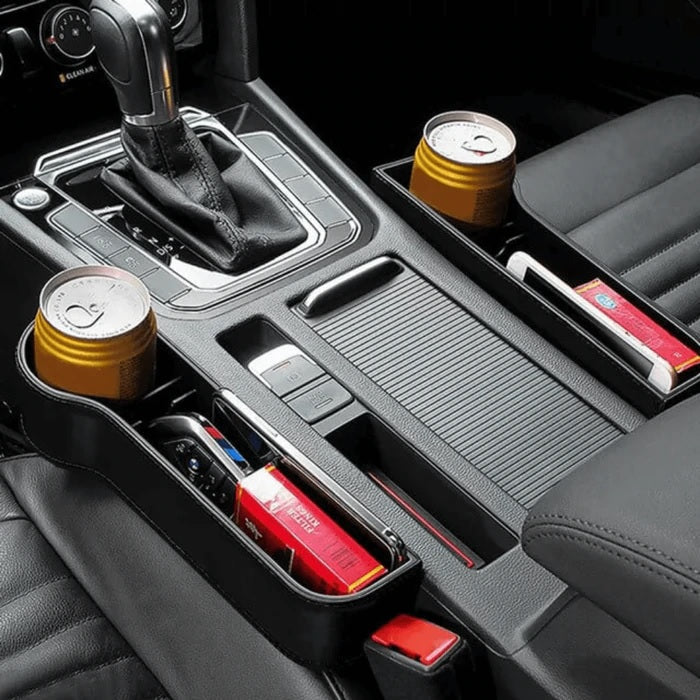 Pack Of 2 - Leather Multifunctional Car Seat Organizer - Brandable.PK