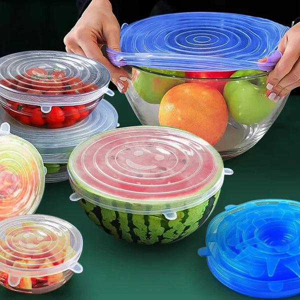 Stretchable Silicon Ceiling Lid (6 pcs) - Brandable.PK